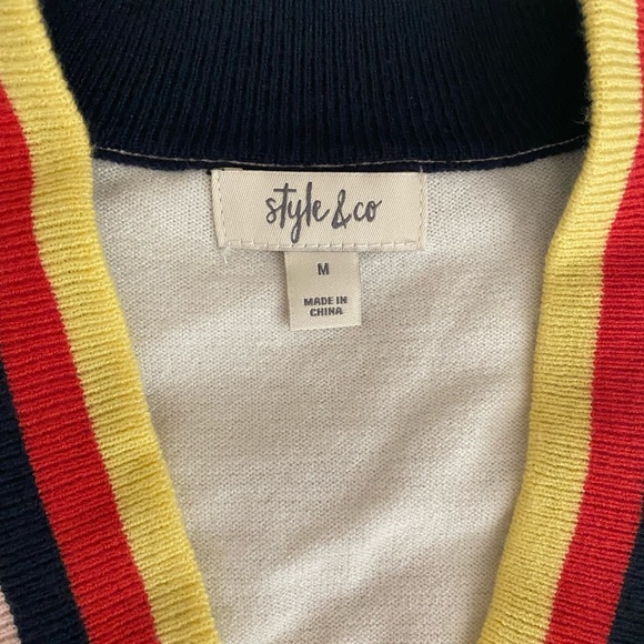 Style & Co. | NWT Light Retro Style Cardigan - Picture 2 of 5